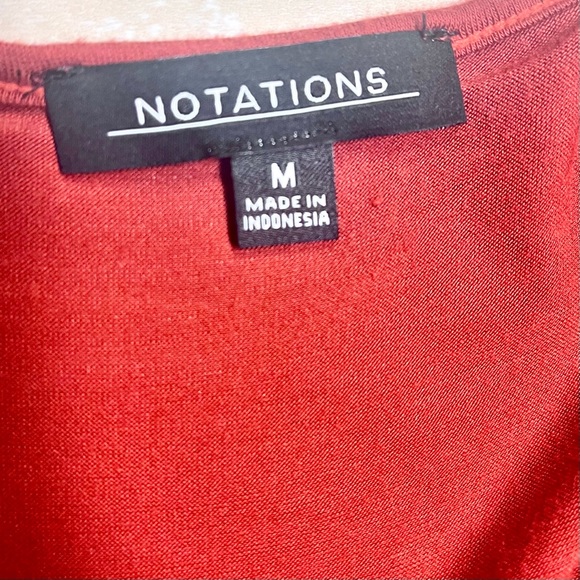 Notations Lady’s Burnt Orange Top; Size Medium - Picture 6 of 8